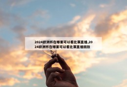 2024欧洲杯在哪里可以看比赛直播,2024欧洲杯在哪里可以看比赛直播回放