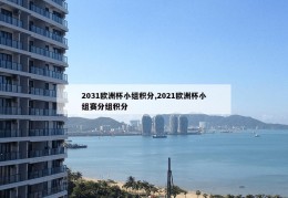 2031欧洲杯小组积分,2021欧洲杯小组赛分组积分