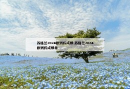 苏格兰2024欧洲杯成绩,苏格兰2024欧洲杯成绩单