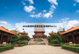 2026欧洲杯各洲分配,欧洲杯fen zu