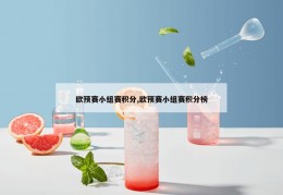 欧预赛小组赛积分,欧预赛小组赛积分榜